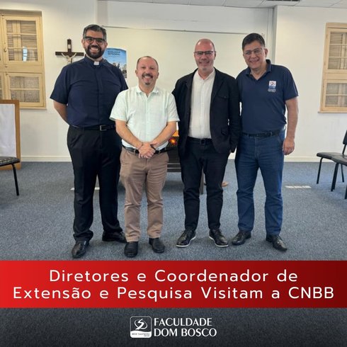 Diretores e Coordenador de Extensão e Pesquisa Visitam a CNBB