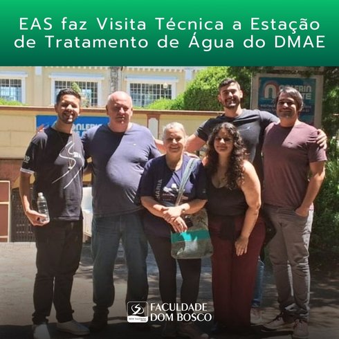 EAS faz Visita Técnica a Estação de Tratamento de Água do DMAE