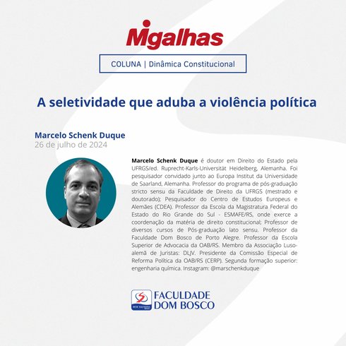 A seletividade que aduba a violência política