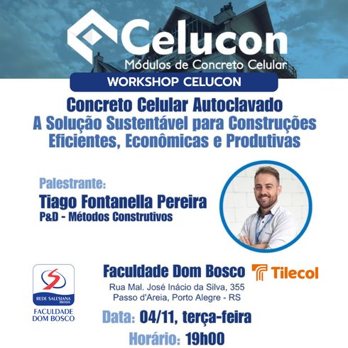 FDB realiza Workshop sobre concreto celular autoclavado