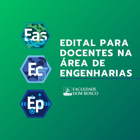 Edital para docente na área das Engenharias