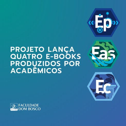 Projeto lança quatro e-books produzidos por acadêmicos