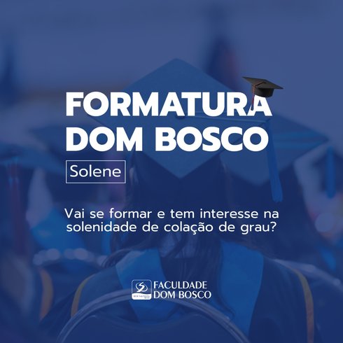 Solenidade de colação de Grau: Comissão de Formatura