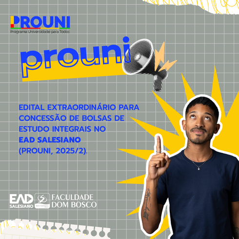 Aberto edital para bolsas complementares do ProUni no EAD Salesiano
