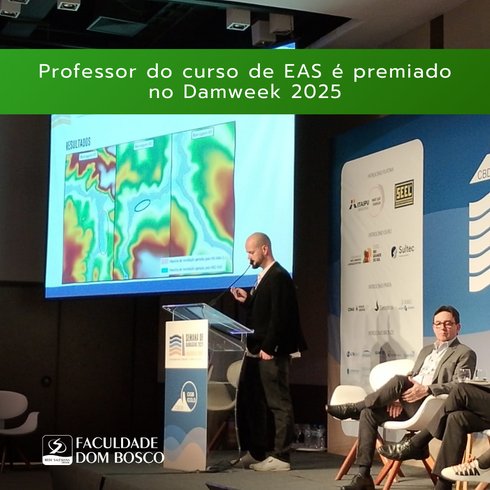Professor do curso de EAS é premiado no Damweek 2025
