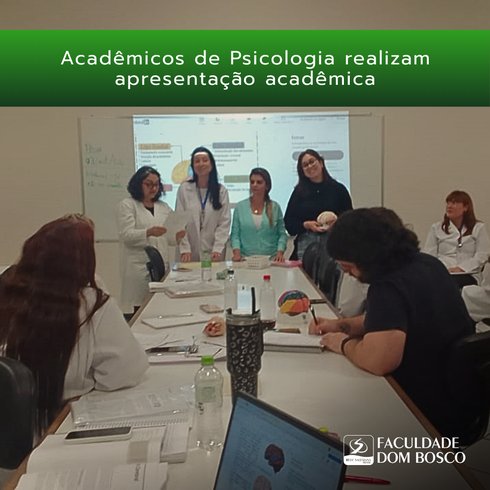 Acadêmicos de Psicologia realizam apresentação acadêmica