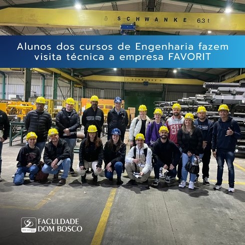 Alunos dos cursos Engenharia fazem visita técnica