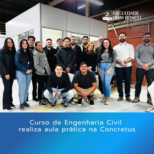 Curso de EC realiza aula prática na Concretus