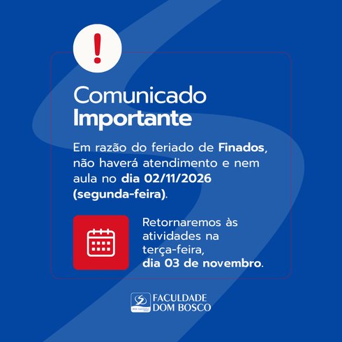 Aviso de feriado de Finados