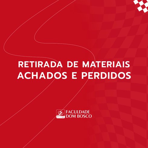 Achados e Perdidos: objetos estão disponíveis para retirada