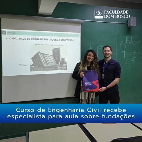 Curso de Engenharia Civil recebe especialista para aula sobre fundações